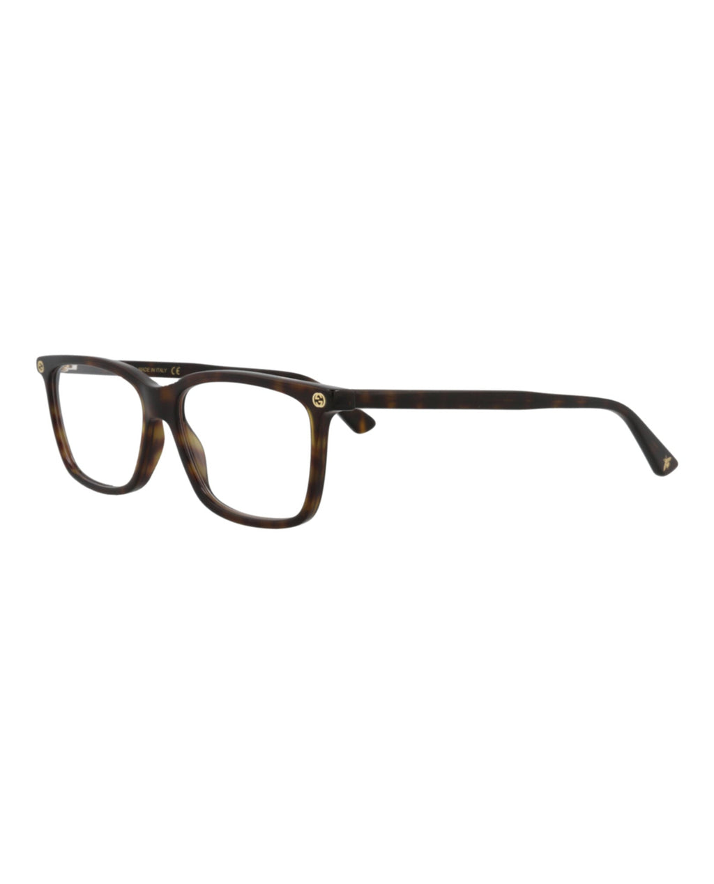 Gucci Womens Square/Rectangle Havana Havana Transparent Fashion Designer Eyewear