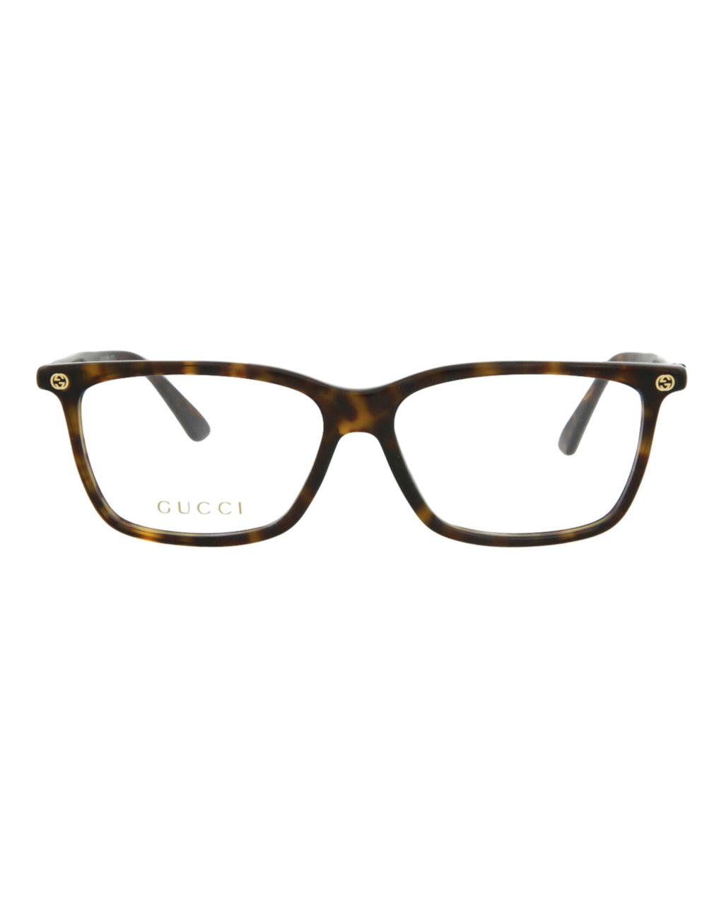 Gucci Womens Square/Rectangle Havana Havana Transparent Fashion Designer Eyewear
