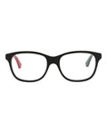 Gucci Womens Square/Rectangle Black Black Transparent Fashion Designer Eyewear