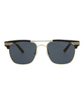 Gucci Mens Square/Rectangle Black Gold Grey Fashion Designer Eyewear