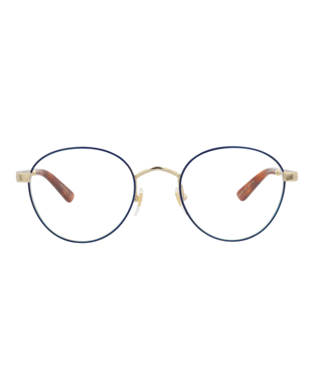 Gucci Mens Round/Oval Blue Gold Transparent Fashion Designer Eyewear