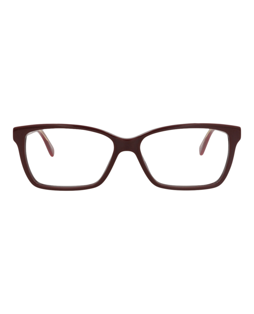 Gucci Womens Square/Rectangle Burgundy Burgundy Transparent Fashion Designer Eyewear