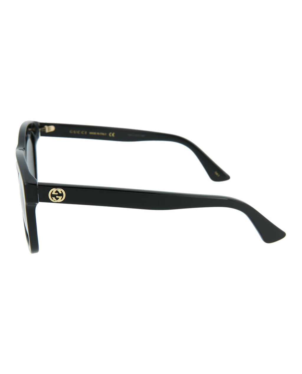 Gucci Womens Square/Rectangle Black Black Grey Fashion Designer Eyewear