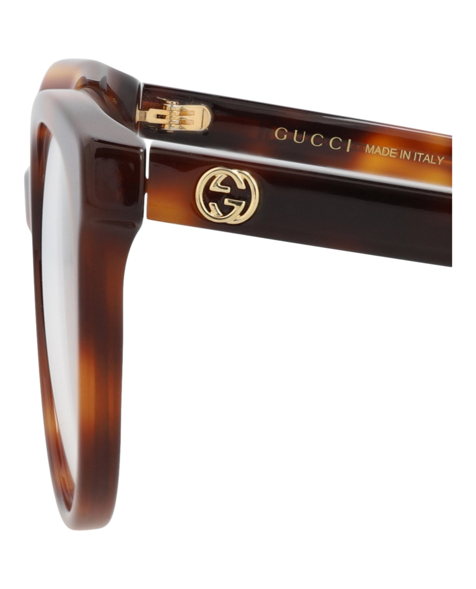 Gucci Womens Round/Oval Havana Havana Transparent Fashion Designer Eyewear