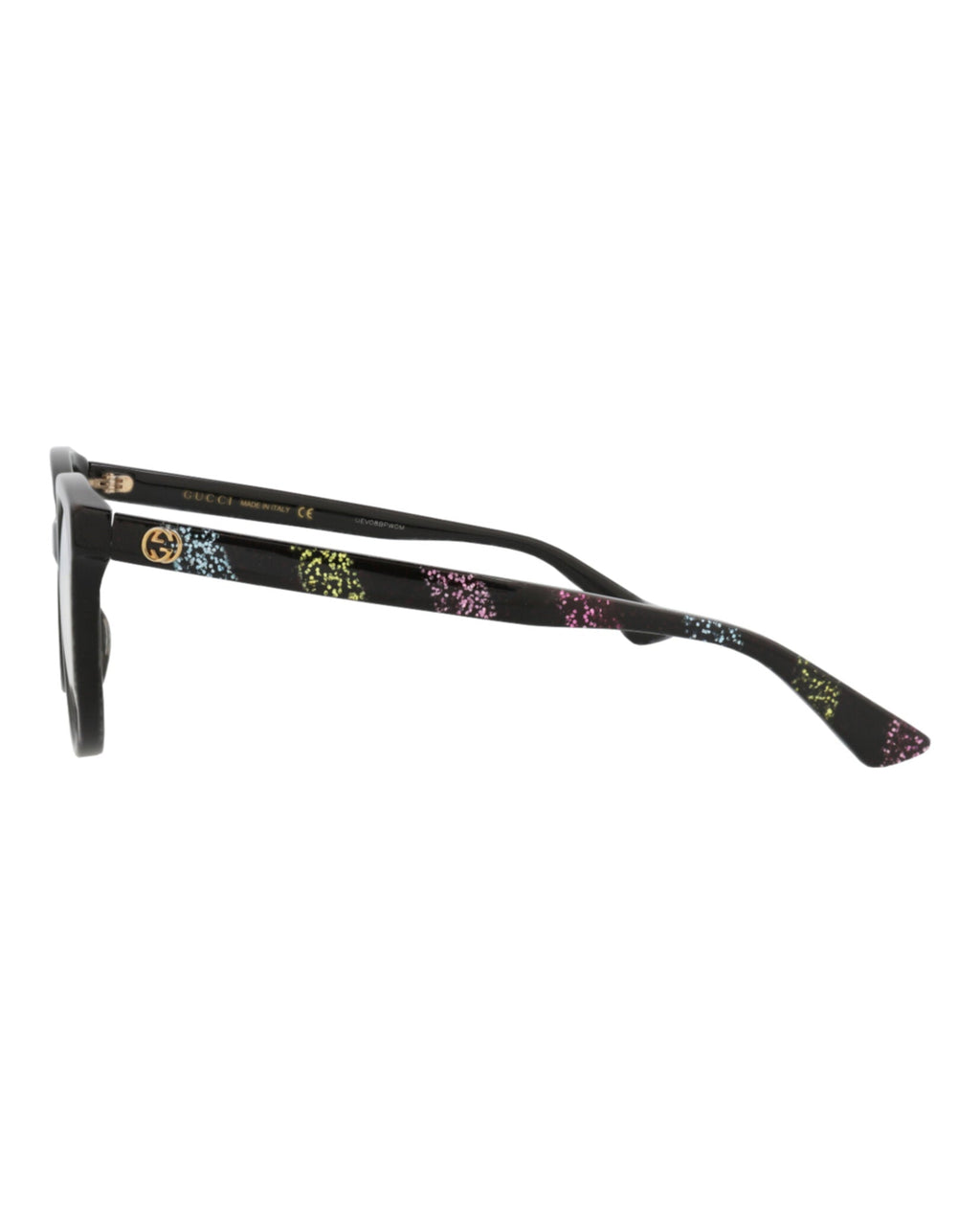 Gucci Womens Round/Oval Black Multicolor Transparent Fashion Designer Eyewear