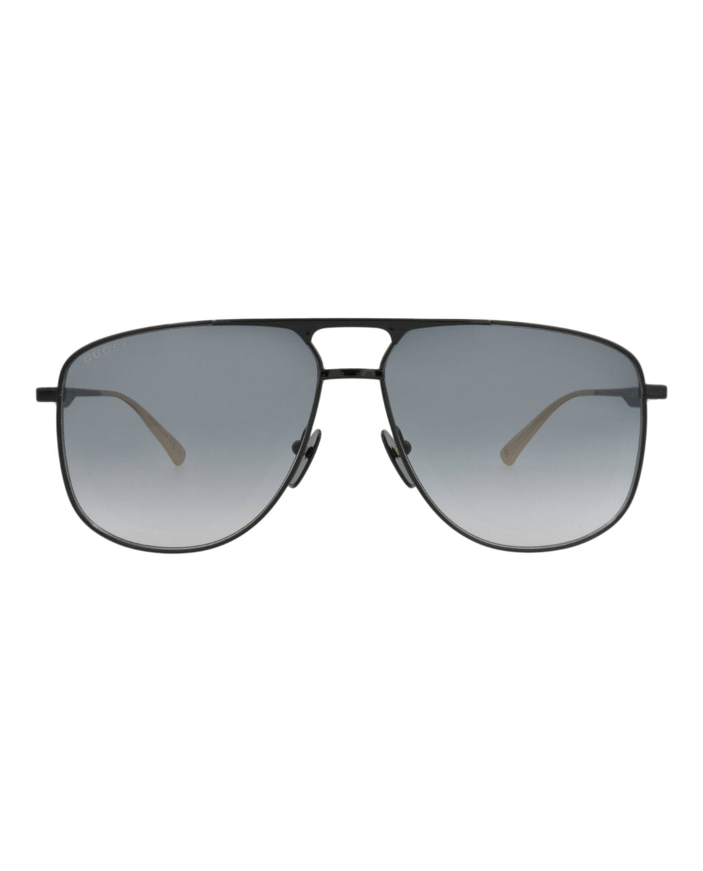 Gucci Mens Aviator Black Black Grey Fashion Designer Eyewear