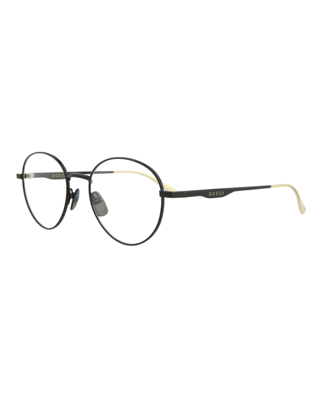 Gucci Mens Round/Oval Black Black Transparent Fashion Designer Eyewear