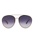 Gucci Womens Aviator Gold Gold Grey Fashion Designer Eyewear