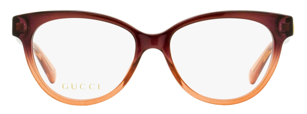 Gucci Oval Eyeglasses GG0373O 003 Brown-Rose Ombre 52mm
