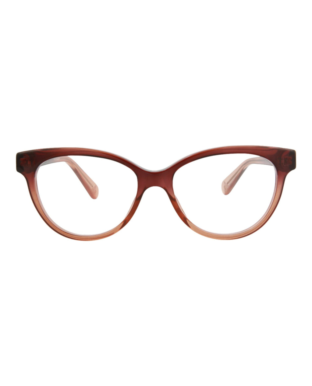 Gucci Womens Cat Eye Brown Brown Transparent Fashion Designer Eyewear