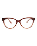 Gucci Womens Cat Eye Brown Brown Transparent Fashion Designer Eyewear