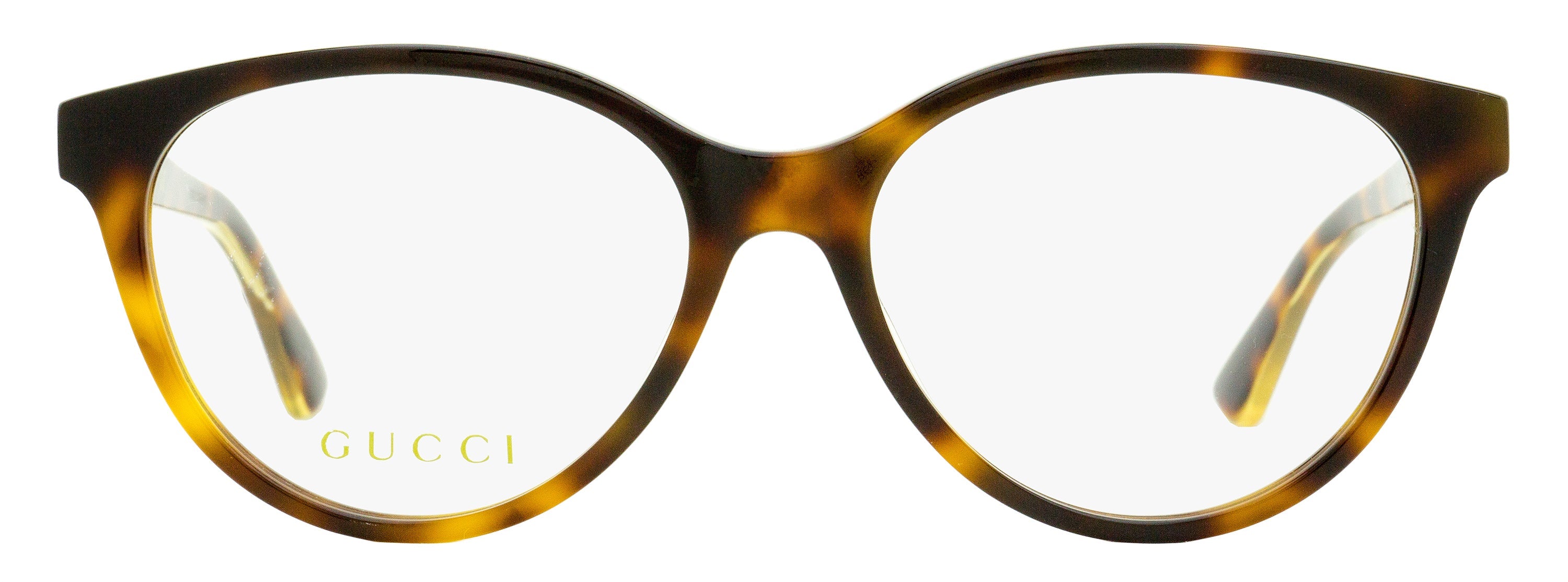 Gucci Sylvie Oval Eyeglasses GG0379O 003 Havana 52mm