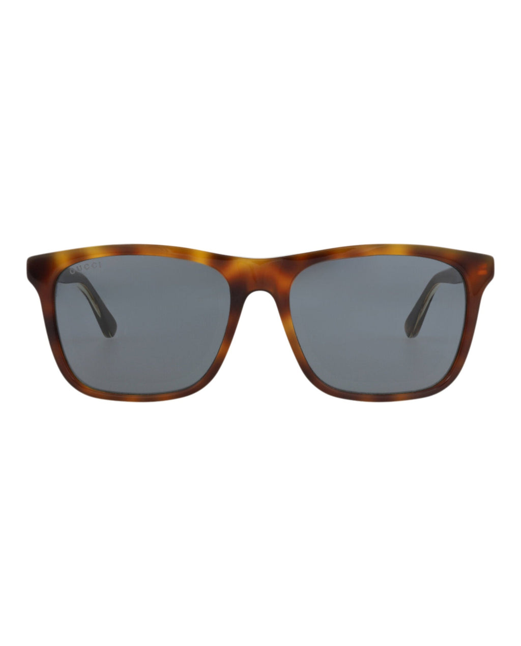 Gucci Mens Square/Rectangle Havana Havana Blue Fashion Designer Eyewear