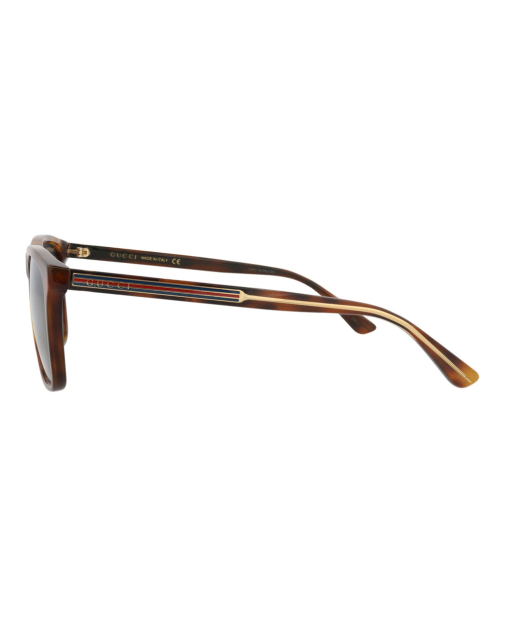 Gucci Mens Square/Rectangle Havana Havana Blue Fashion Designer Eyewear