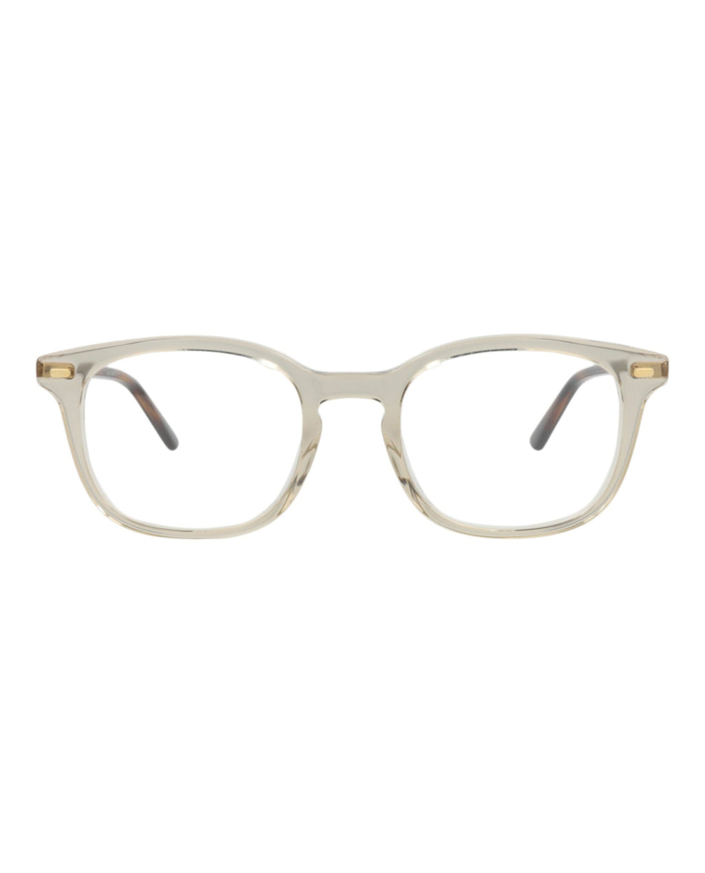 Gucci Mens Square/Rectangle Grey Gold Transparent Fashion Designer Eyewear