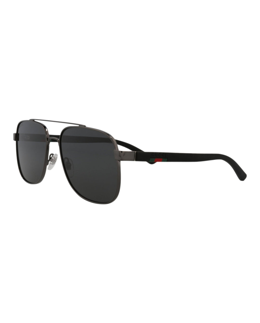 Gucci Mens Aviator Ruthenium Black Grey Fashion Designer Eyewear
