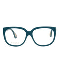 Gucci Womens Square/Rectangle Blue Blue Transparent Fashion Designer Eyewear Blue Blue Transparent