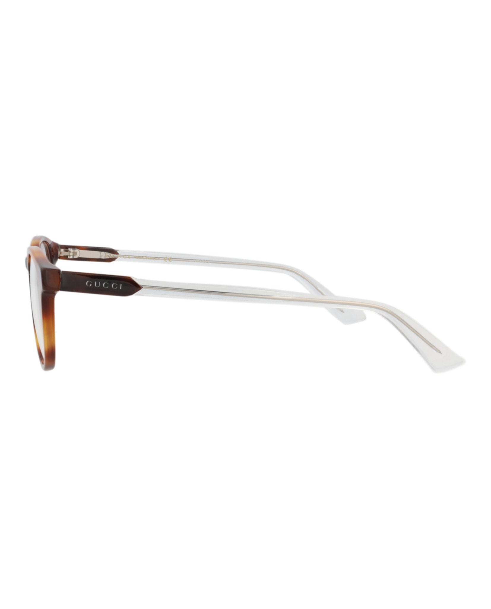 Gucci Mens Round/Oval Havana Havana Transparent Fashion Designer Eyewear