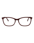 Gucci Womens Square/Rectangle Burgundy Burgundy Transparent Fashion Designer Eyewear