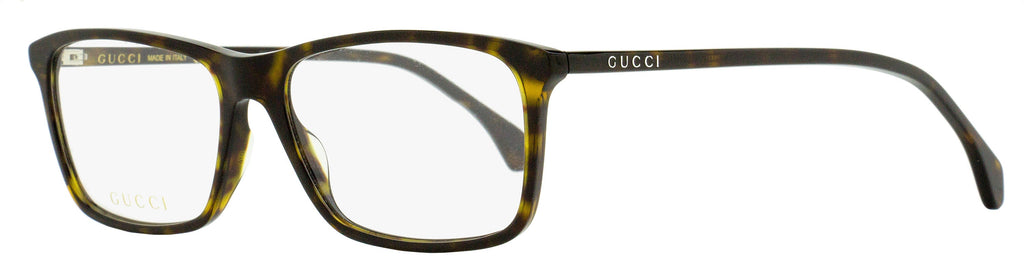 Gucci Lightweight Acetate Eyeglasses GG0553O 006 Dark Havana 56mm Dark Havana
