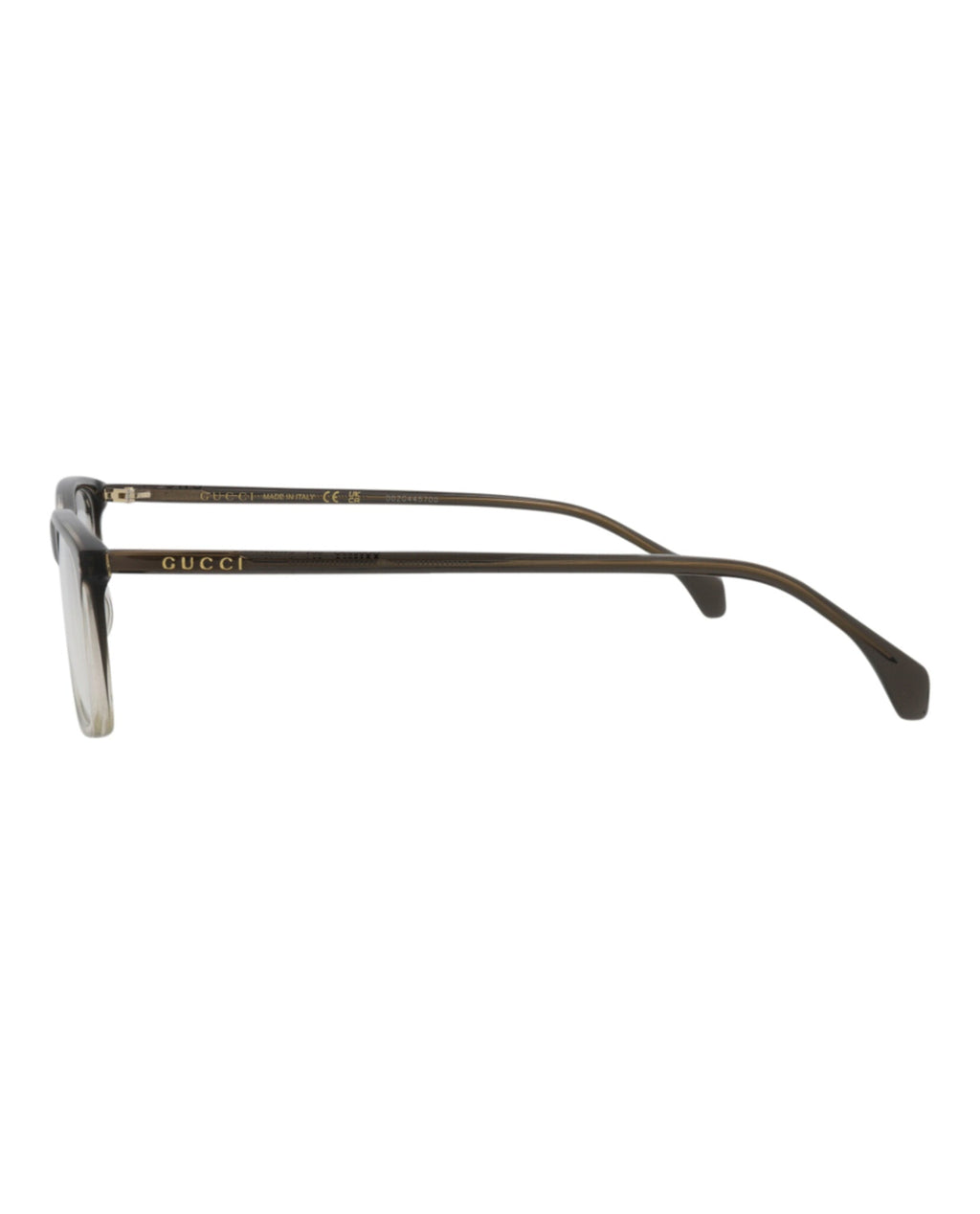 Gucci Mens Square/Rectangle Grey Grey Transparent Fashion Designer Eyewear