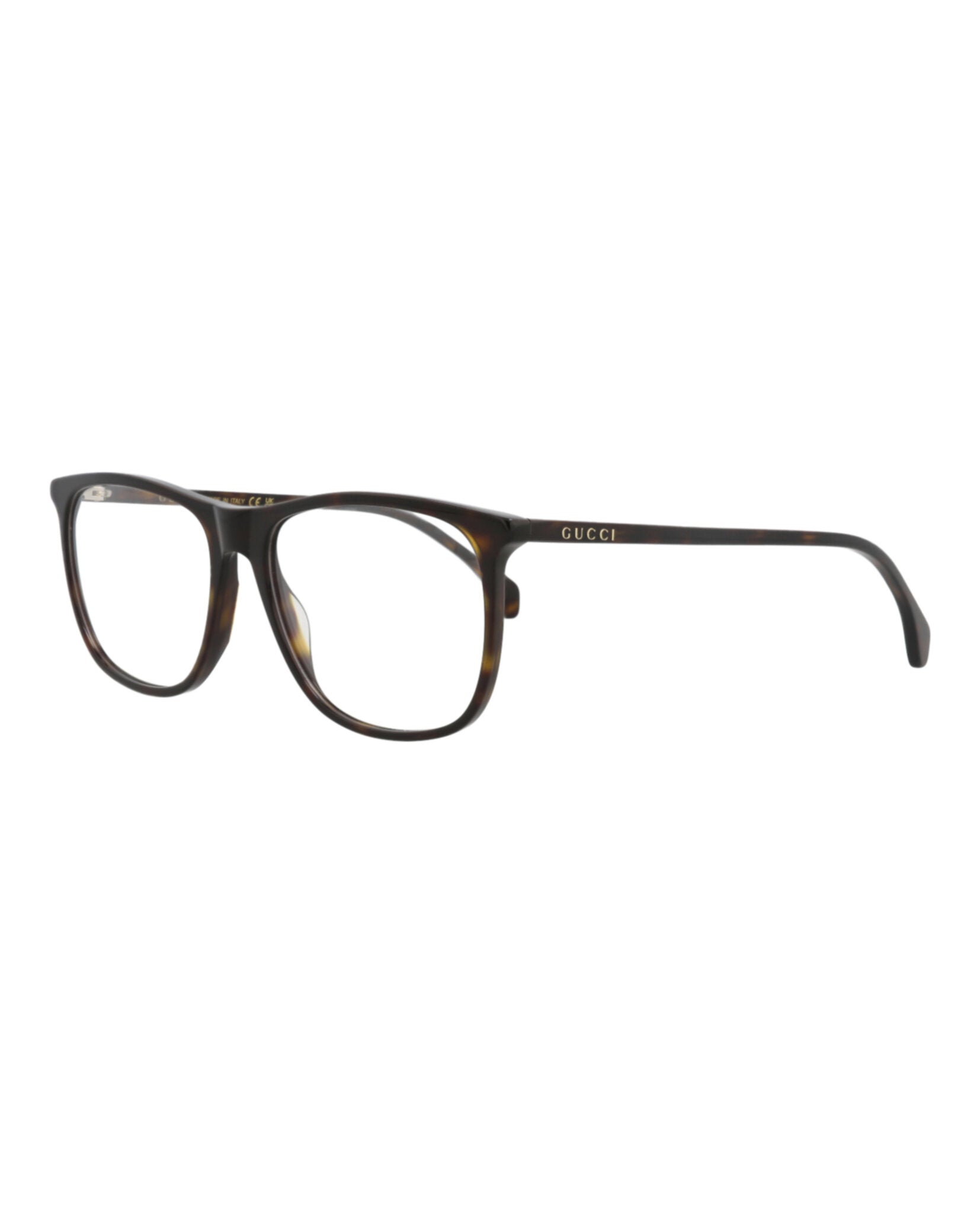 Gucci Mens Square/Rectangle Havana Havana Transparent Fashion Designer Eyewear