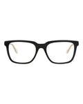 Gucci Mens Square/Rectangle Black Crystal Transparent Fashion Designer Eyewear