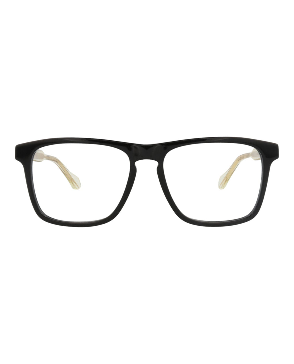 Gucci Mens Square/Rectangle Black Crystal Transparent Fashion Designer Eyewear