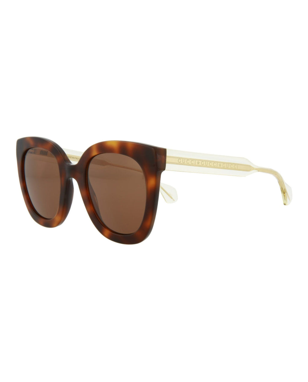 Gucci Womens Cat Eye Havana Crystal Brown Fashion Designer Eyewear