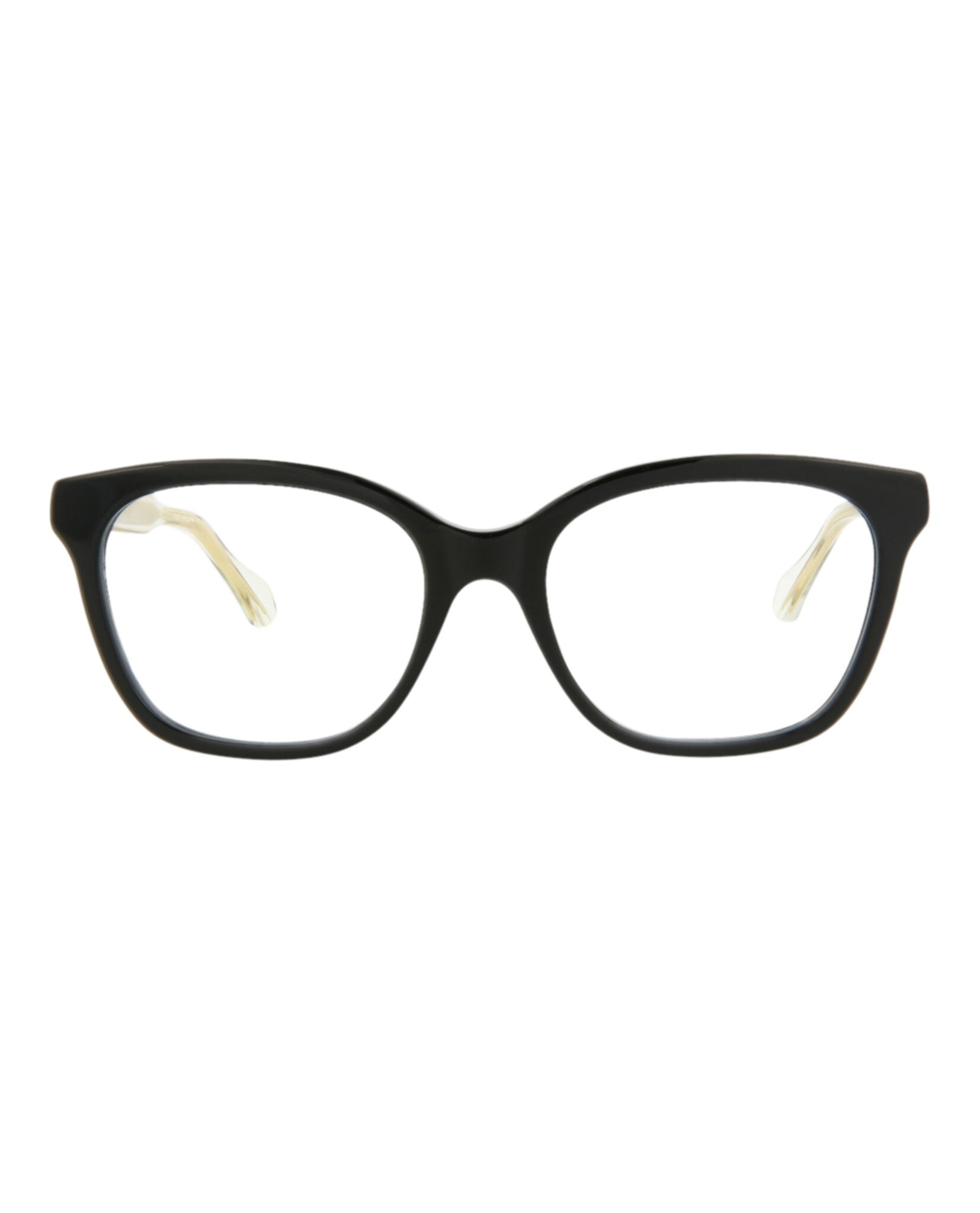 Gucci Womens Square/Rectangle Black Crystal Transparent Fashion Designer Eyewear