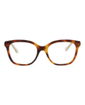 Gucci Womens Square/Rectangle Havana Crystal Transparent Fashion Designer Eyewear