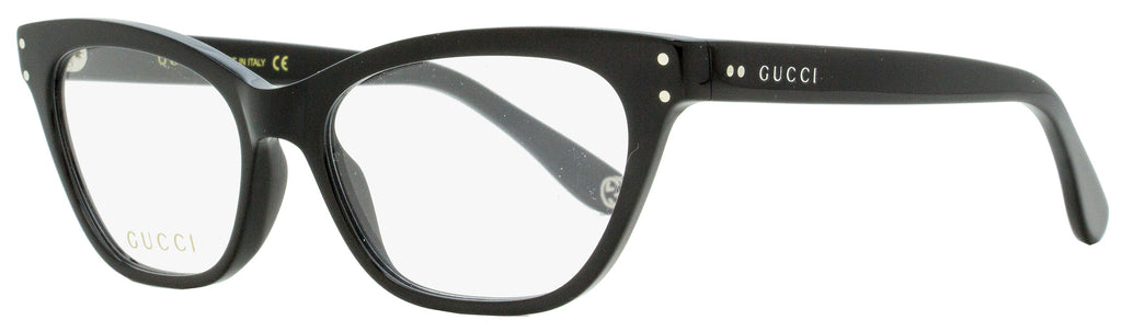 Gucci Cateye Eyeglasses GG0570O 005 Black 52mm 0570 Black