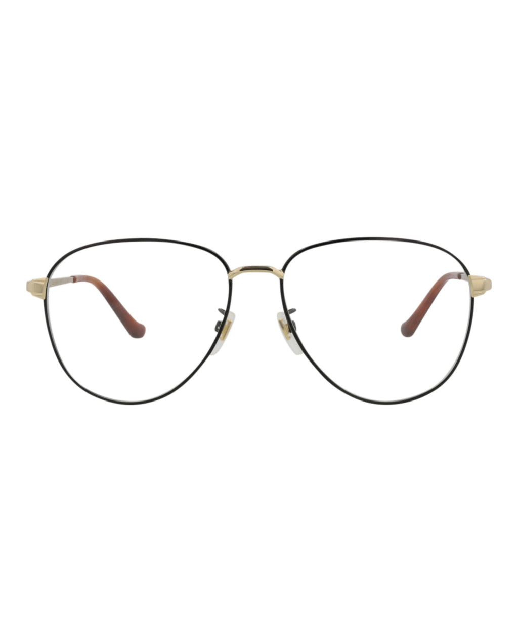Gucci Mens Aviator Black Gold Transparent Fashion Designer Eyewear