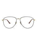 Gucci Mens Aviator Black Gold Transparent Fashion Designer Eyewear