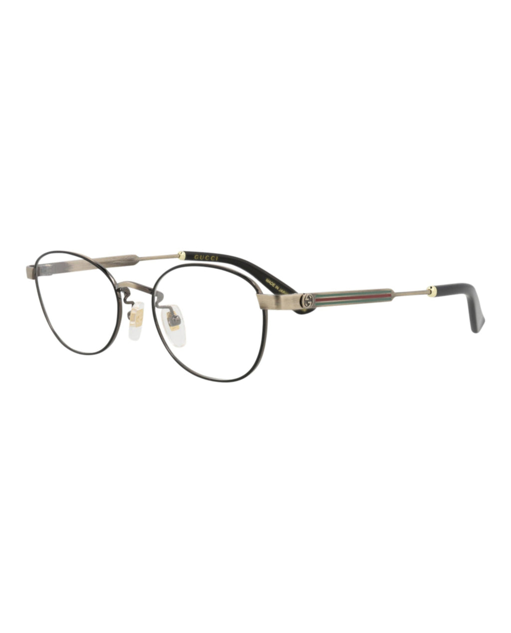 Gucci Womens Round/Oval Gold Gold Transparent Fashion Designer Eyewear