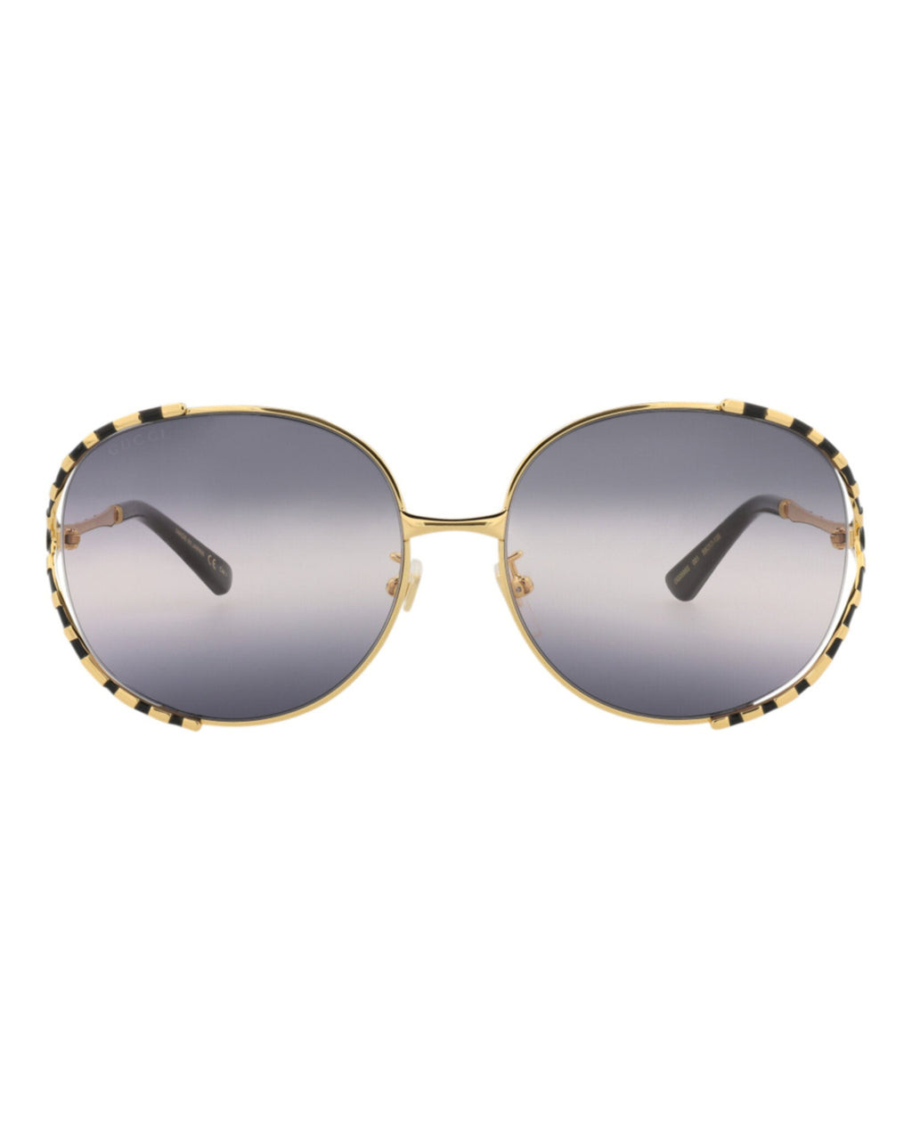 Gucci Womens Round/Oval Gold Black Grey Fashion Designer Eyewear