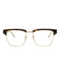 Gucci Mens Square/Rectangle Havana Havana Transparent Fashion Designer Eyewear