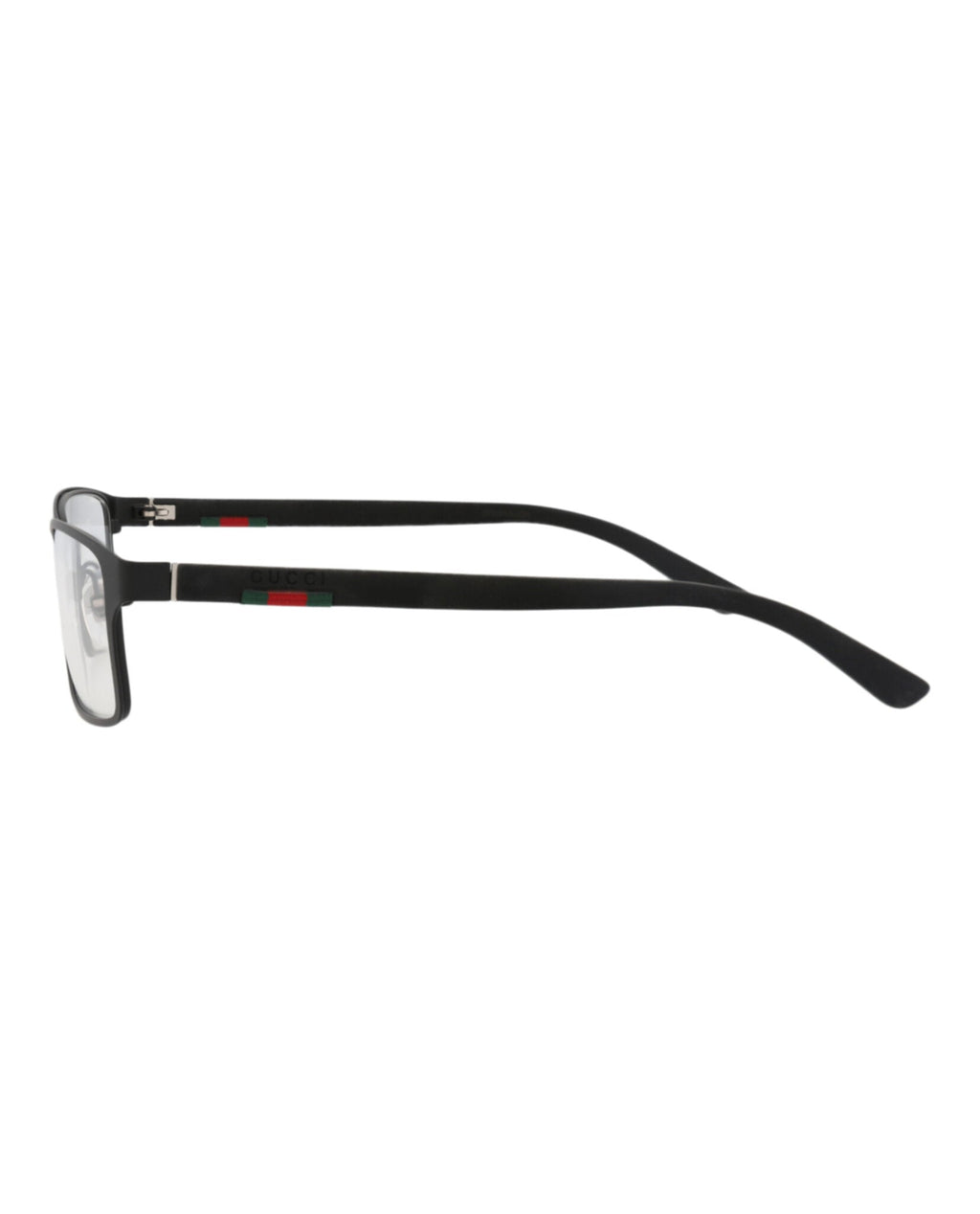 Gucci Mens Square/Rectangle Black Black Transparent Fashion Designer Eyewear