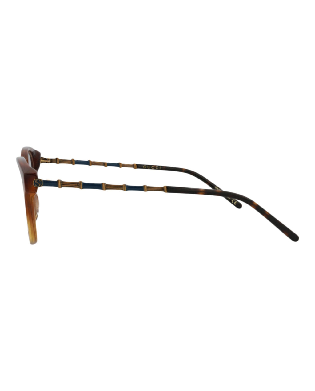 Gucci Womens Cat Eye Havana Gold Transparent Fashion Designer Eyewear