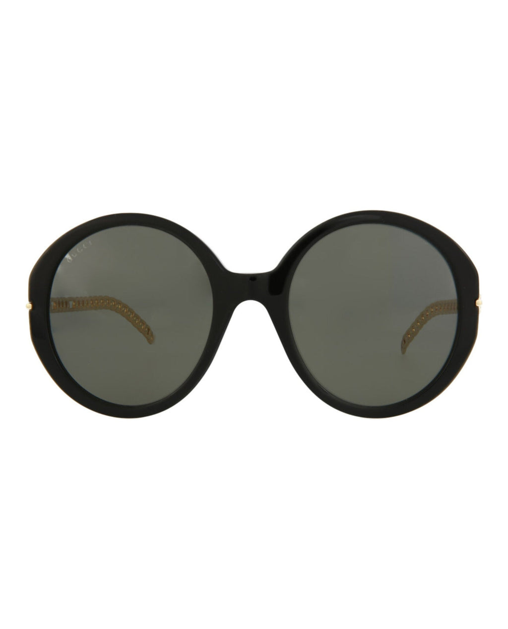 Gucci Womens Round/Oval Black Gold Grey Fashion Designer Eyewear