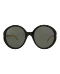 Gucci Womens Round/Oval Black Gold Grey Fashion Designer Eyewear