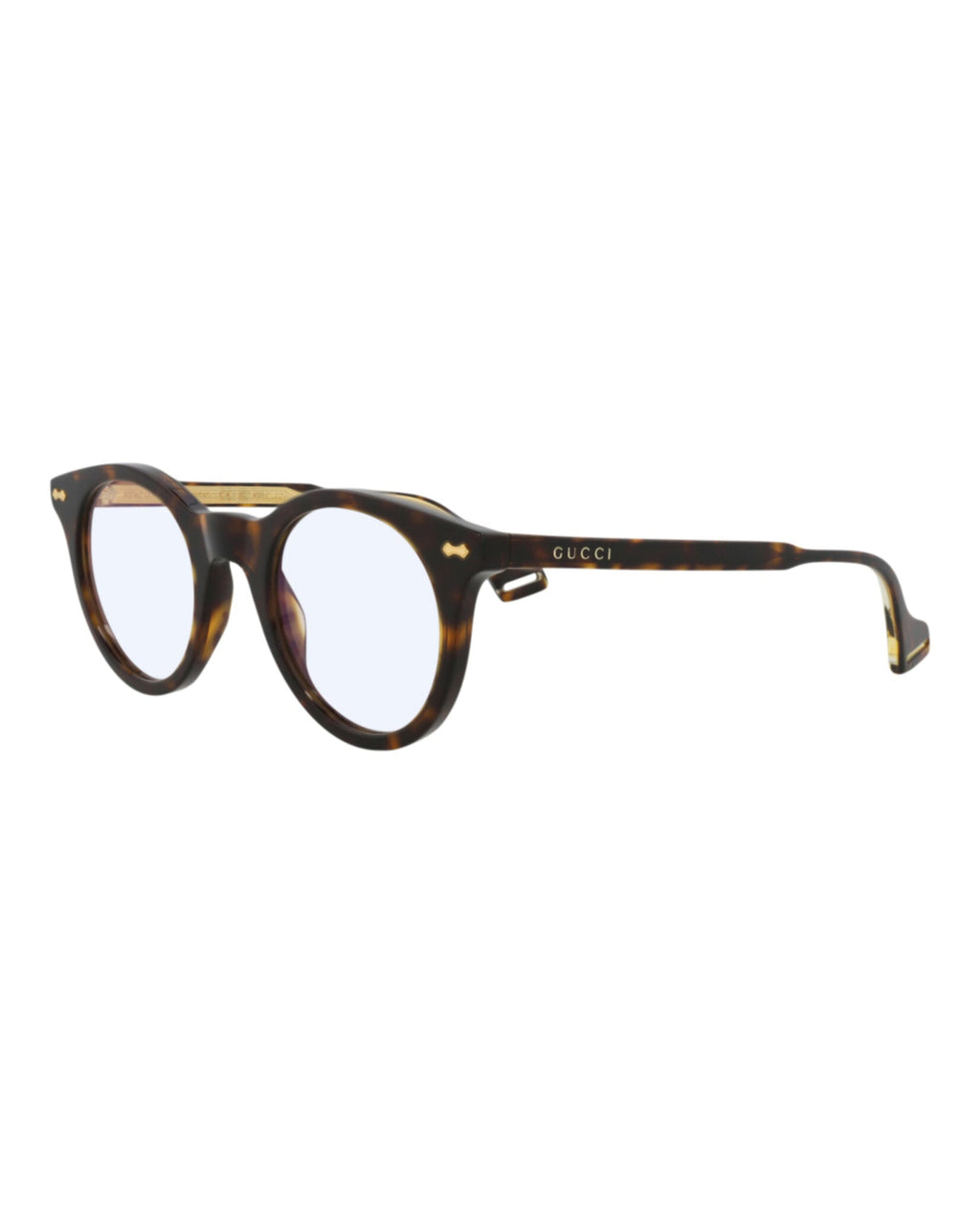 Gucci Mens Round/Oval Havana Havana Yellow Fashion Designer Eyewear