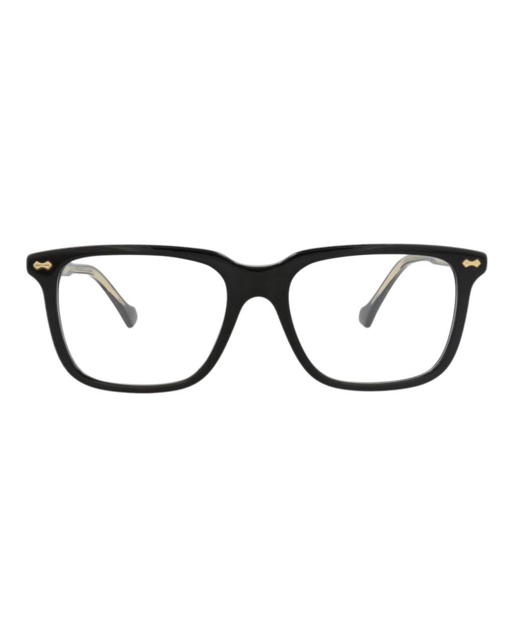 Gucci Mens Square/Rectangle Black Black Transparent Fashion Designer Eyewear