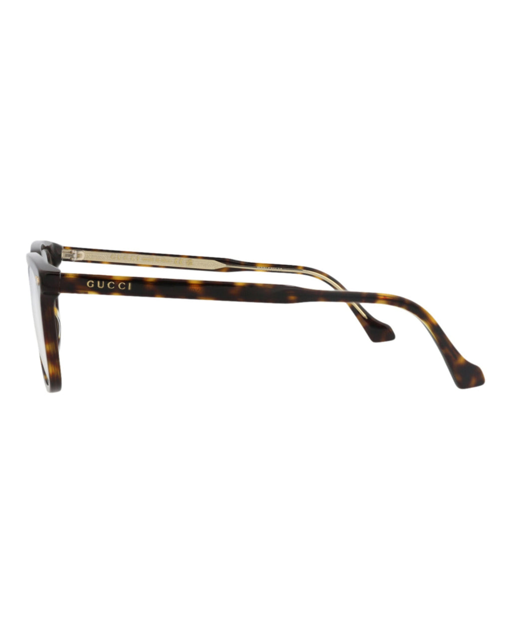 Gucci Mens Square/Rectangle Havana Havana Transparent Fashion Designer Eyewear