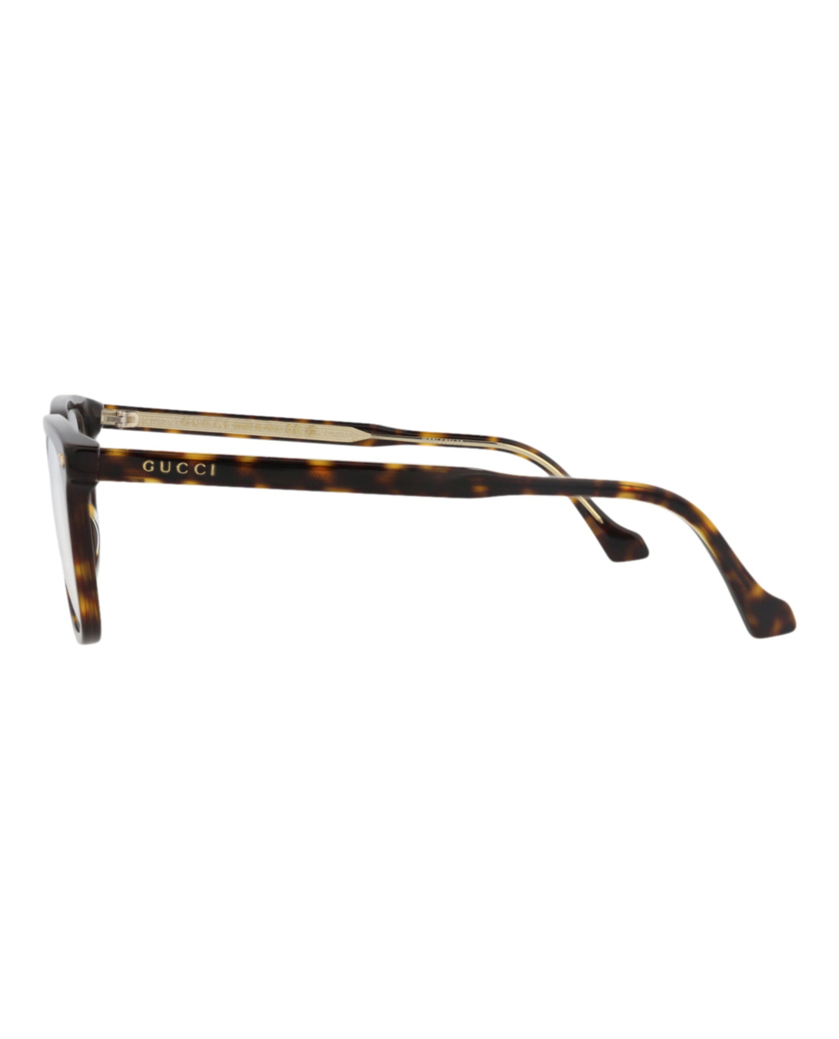 Gucci Mens Square/Rectangle Havana Havana Transparent Fashion Designer Eyewear