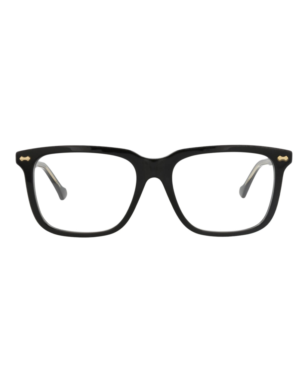 Gucci Mens Square/Rectangle Black Black Transparent Fashion Designer Eyewear