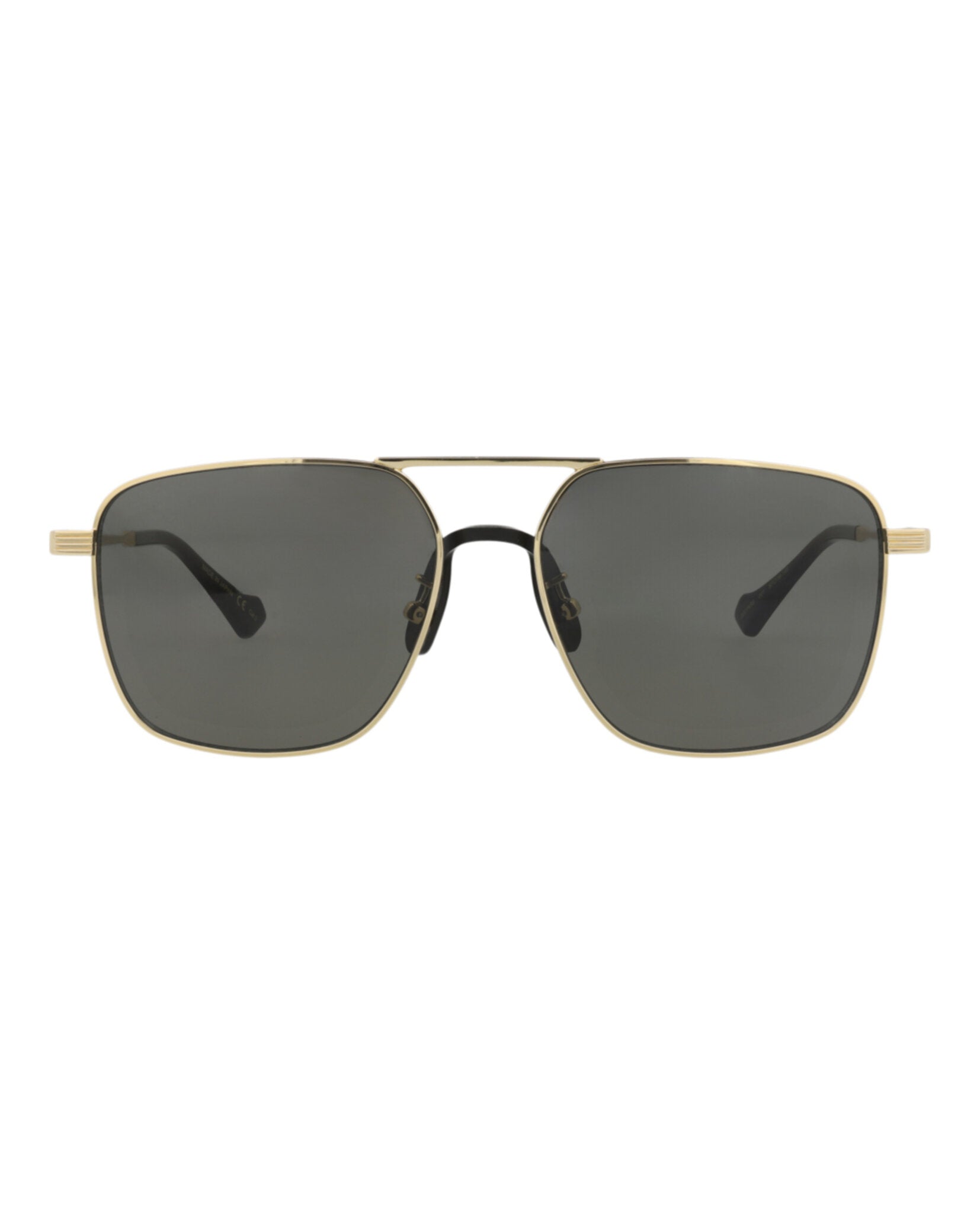 Gucci Mens Aviator Gold Gold Grey Fashion Designer Eyewear