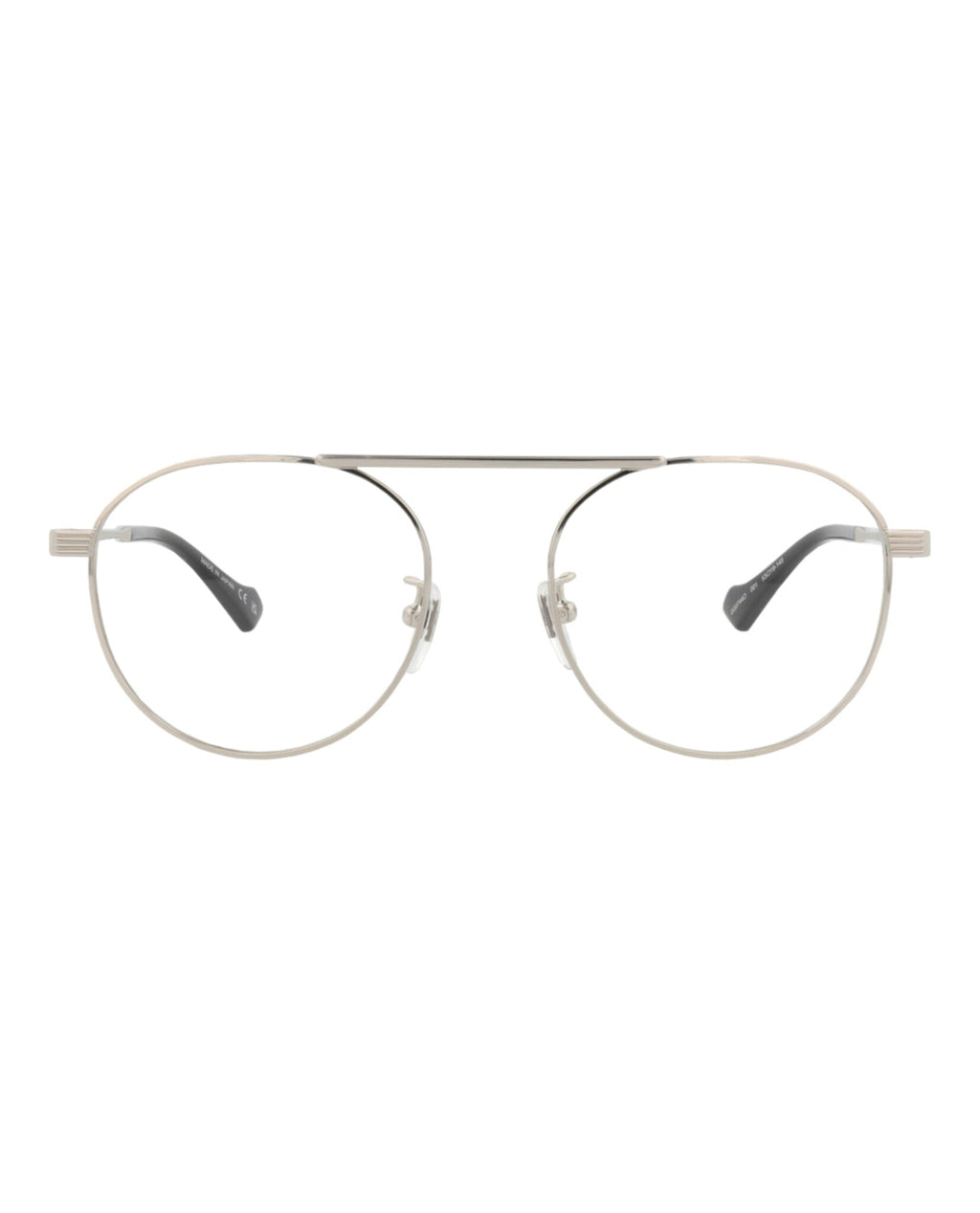 Gucci Mens Round/Oval Silver Silver Transparent Fashion Designer Eyewear