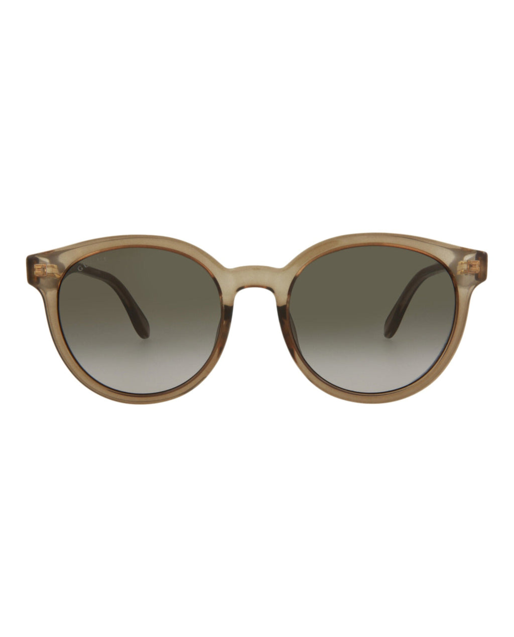 Gucci Womens Round/Oval Brown Brown Brown Fashion Designer Eyewear