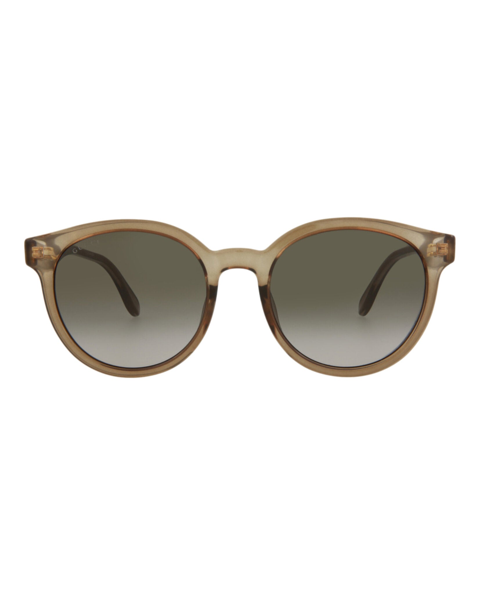 Gucci Womens Round/Oval Brown Brown Brown Fashion Designer Eyewear